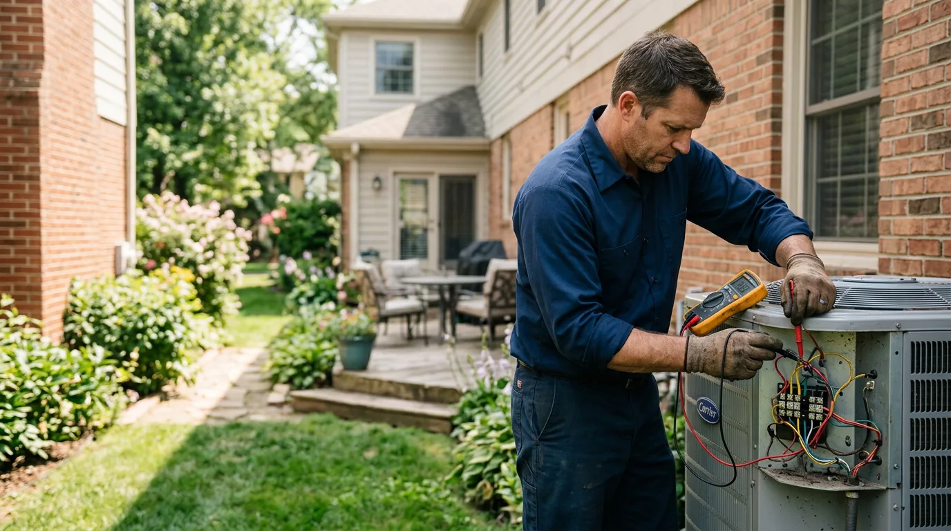 HVAC technician working near Emblem, WY